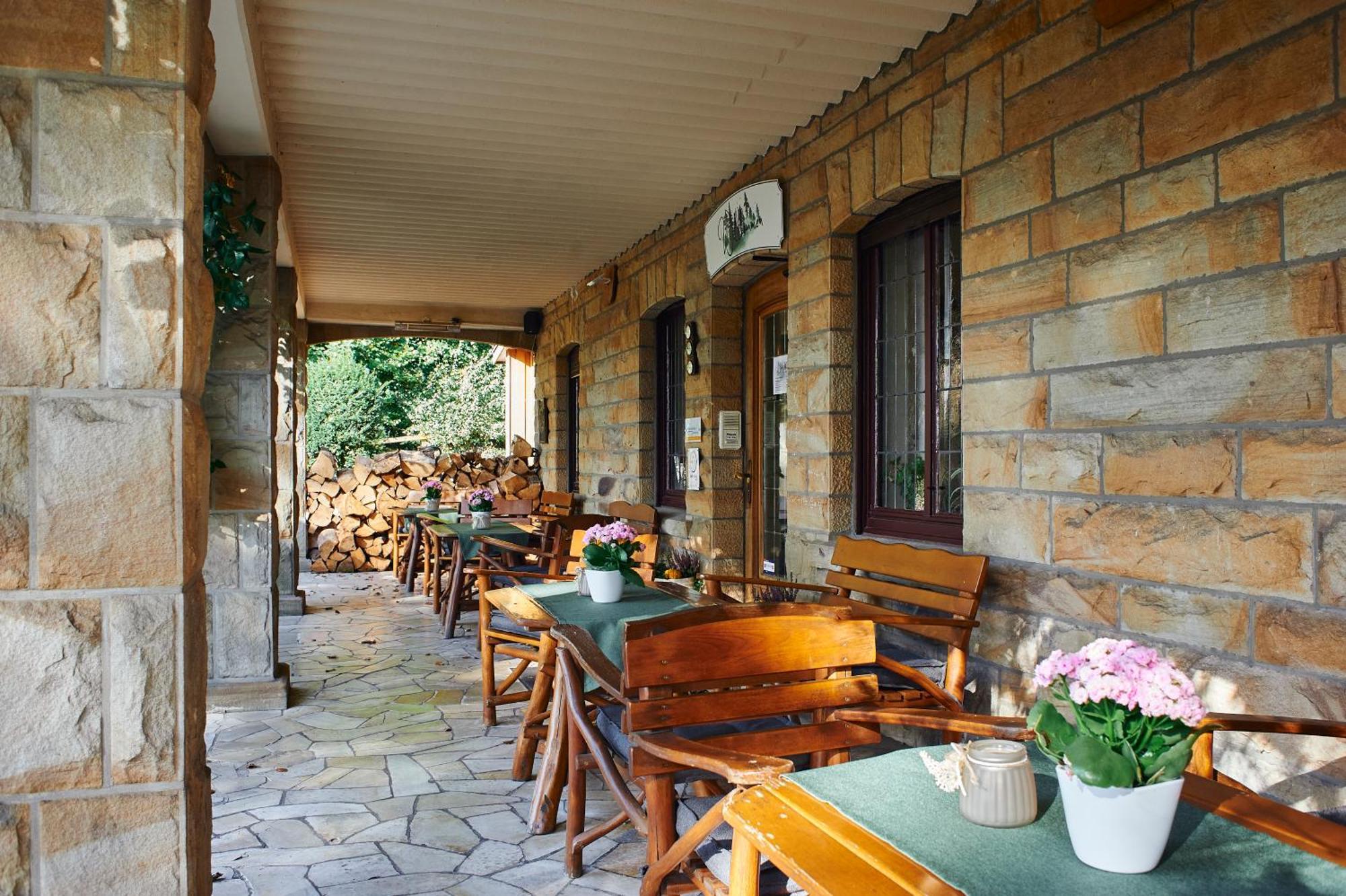 Hotel Restaurant Waldschloesschen Lienen Bagian luar foto